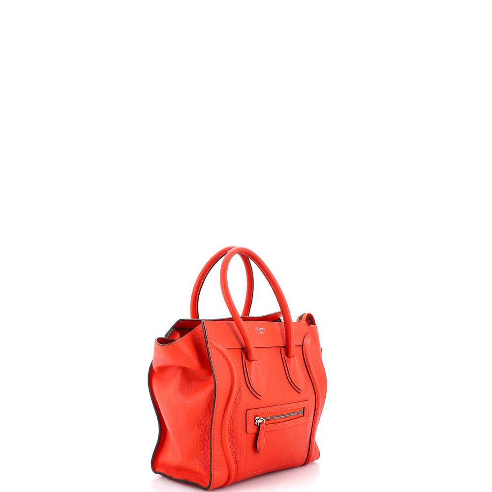 Celine Luggage Bag Grainy Leather Mini #240765C85B - Picture 2 of 8